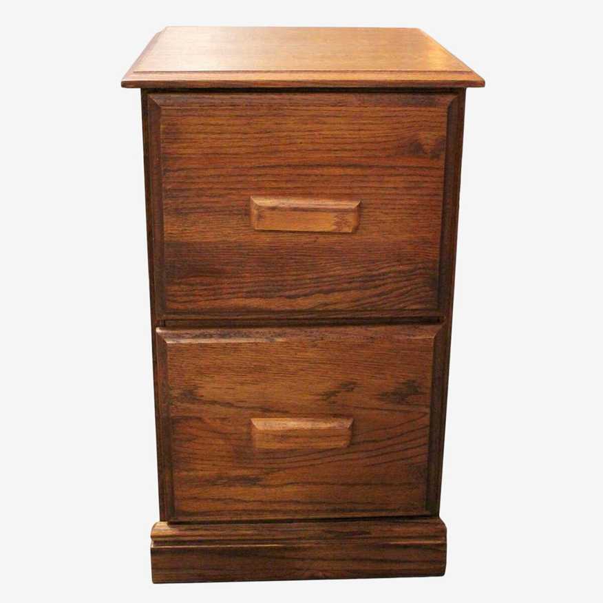 Oak 2 Drawer File Cabinet - image 0