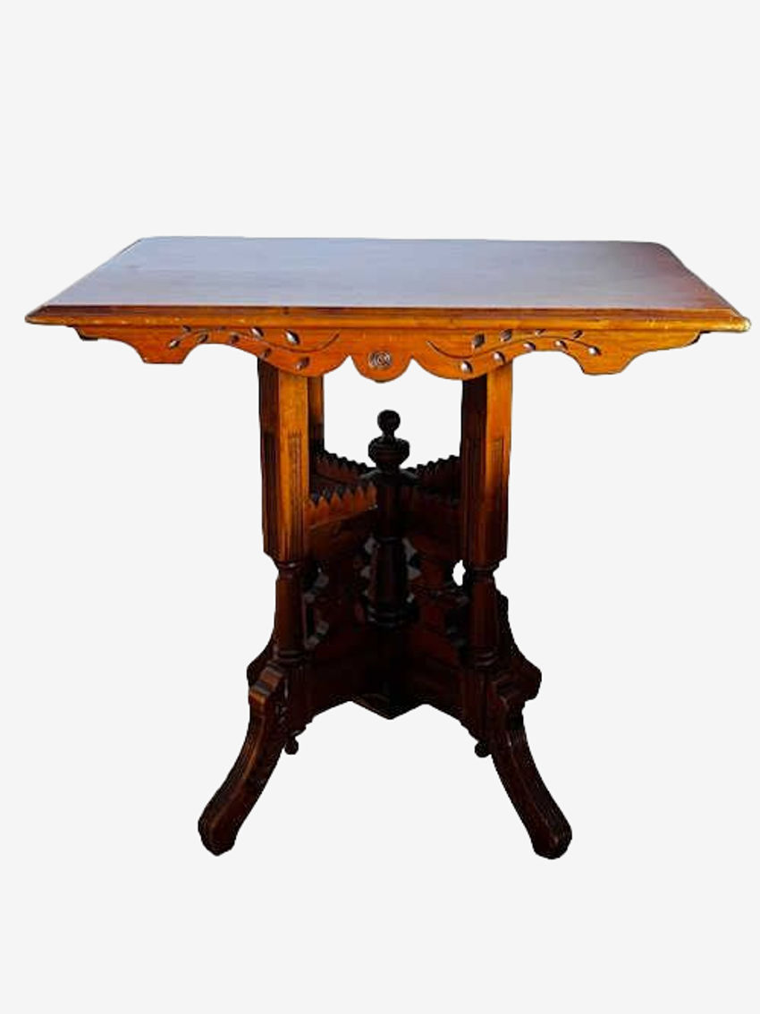 Victorian Antique Eastlake Wood Side Table JY241-9 - image 0