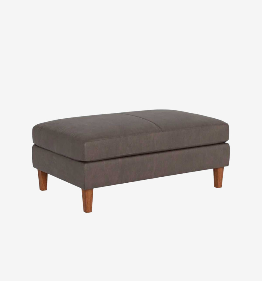 Brown Ottoman With Clean Lines - image 0