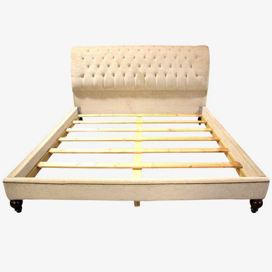 Vintage Brass Tube Queen Bed Headboard & Footboard PD138-22