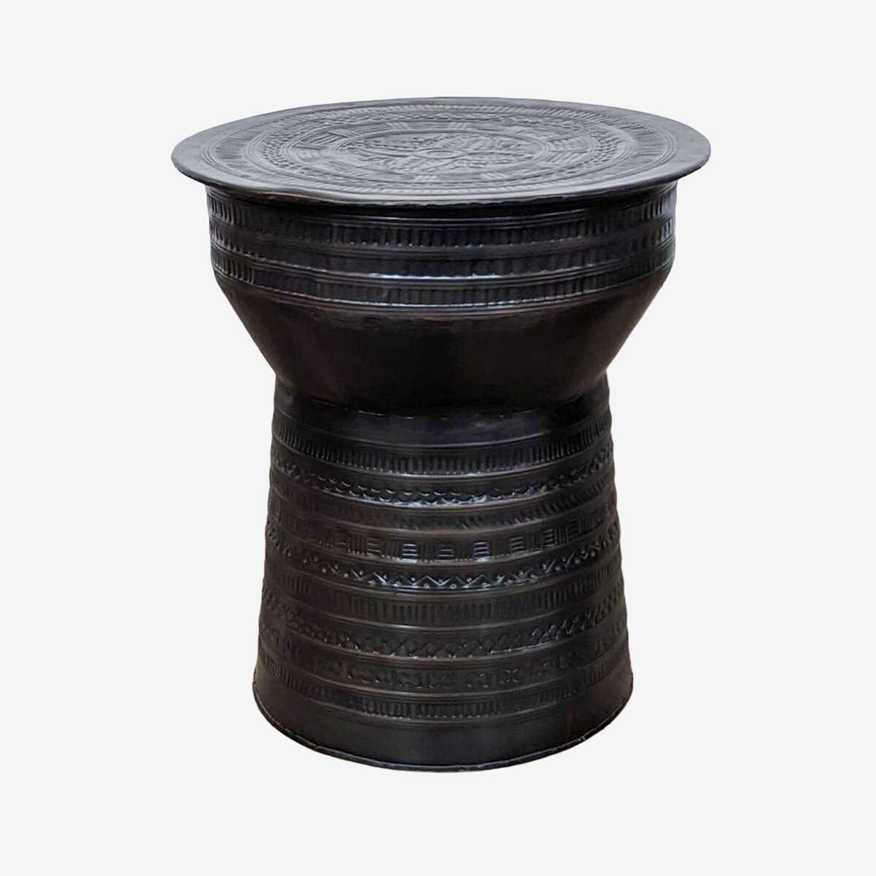 Metal Rain Drum Accent Table - image 0