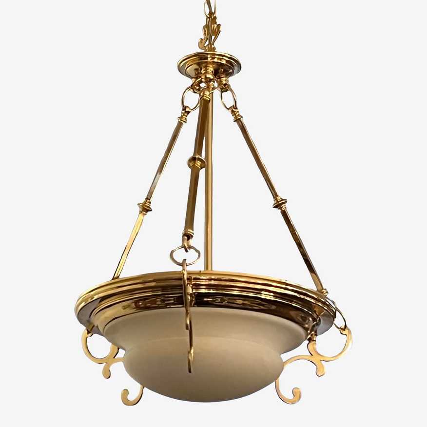 Antique 2024 bowl chandelier