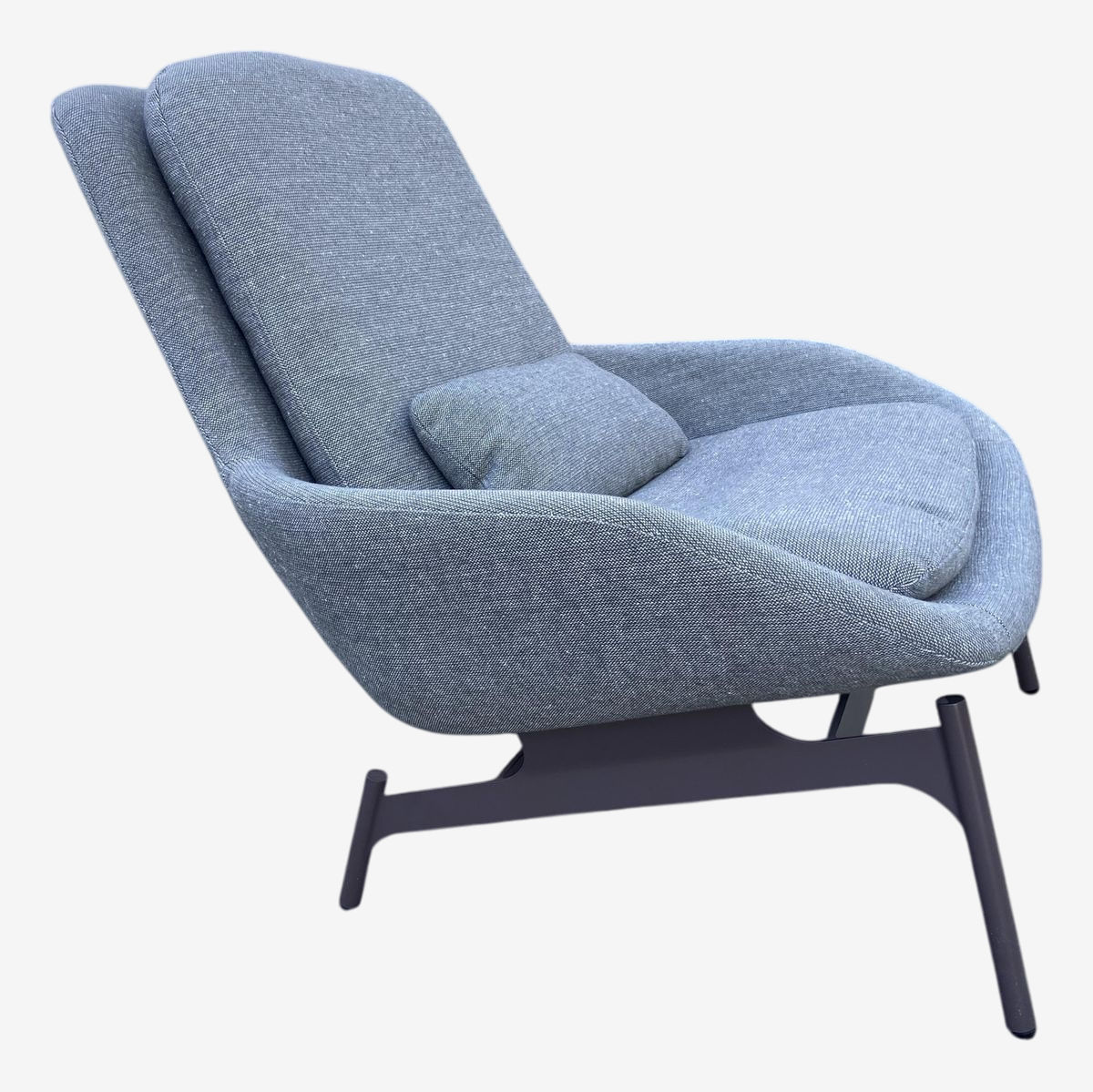 Blu Dot Lounge Field Chair in Gray Fabric Kashew