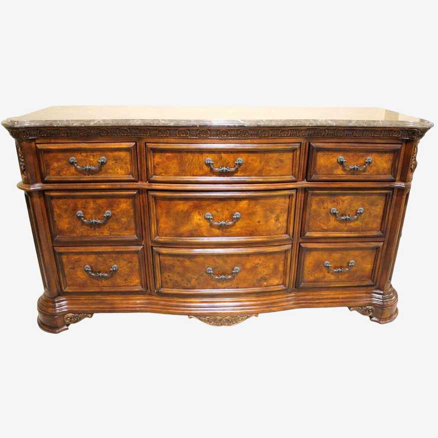 Granite Top Triple Dresser - image 0