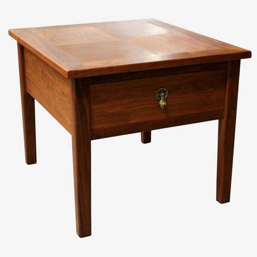 Solid Wood End Table w/Drawer - image 0