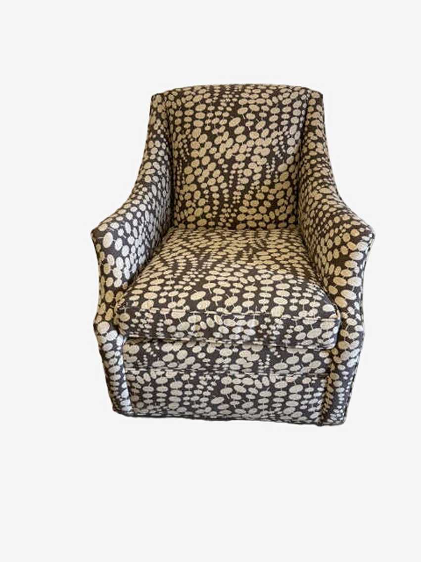 "Sam Moore" Patterned Swivel Chair - image 0