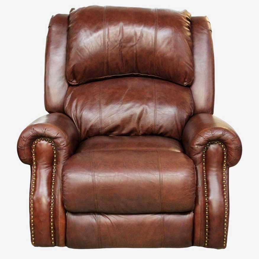 Brown Leather Rocking Recliner - image 0