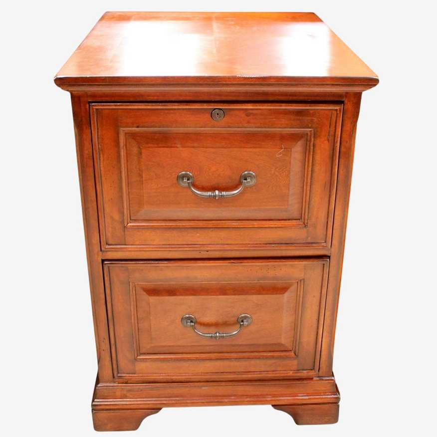 Whalen Furn. Mahogany 2 Drawer File Cabinet - image 0