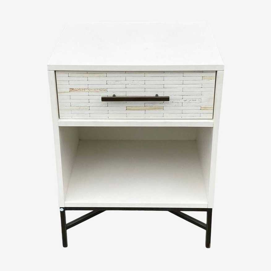 West Elm Wood Tiled Nightstand - image 0