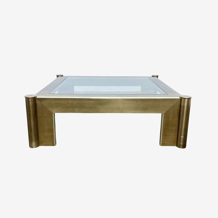 Mid-Century Brass Coffee Table - image 0