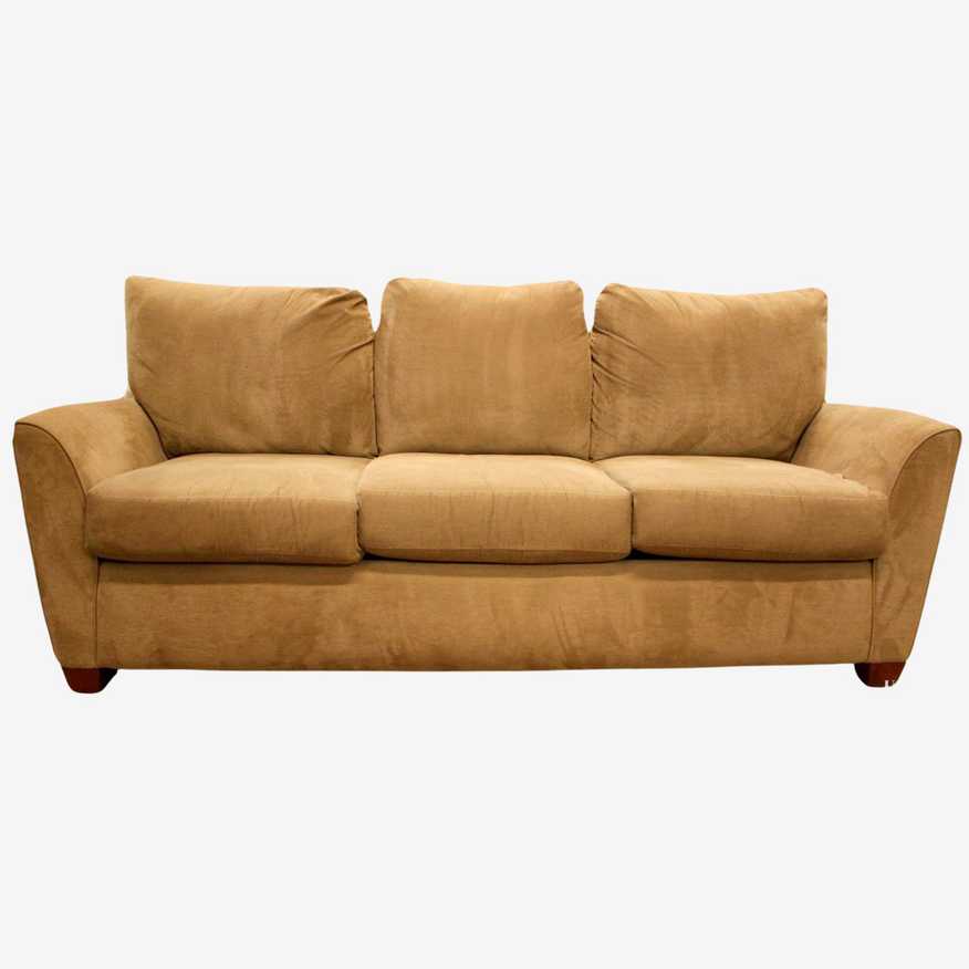 La-Z-Boy Taupe Microfiber Sofa - image 0