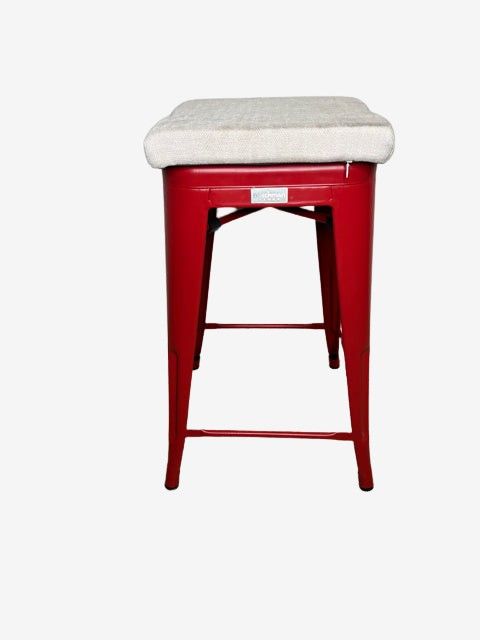 Bar Stool Buschman Stools Bushman Red Metal Bar Stool With Cushion