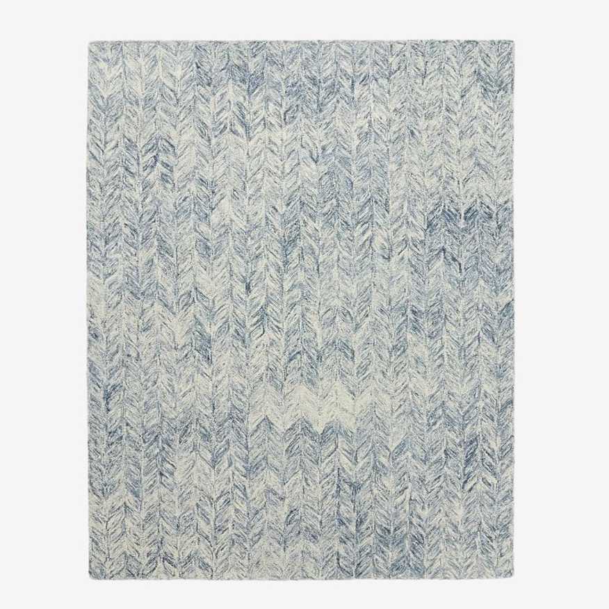 8 x 10 West Elm Blue Vibes 00% wool pile Area Rug HOP104-R20 - image 0