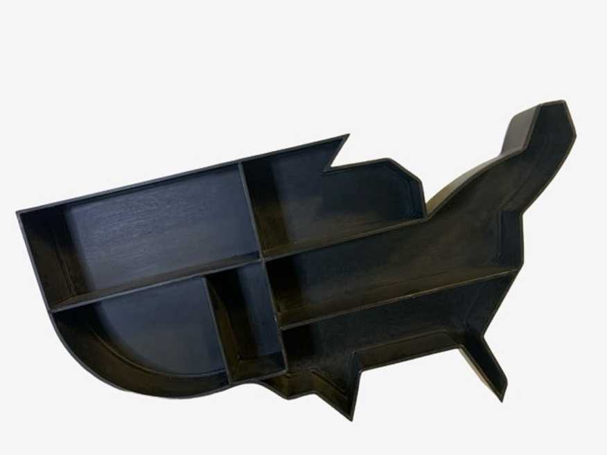 World Market Black Metal USA Wall Shelf - image 0