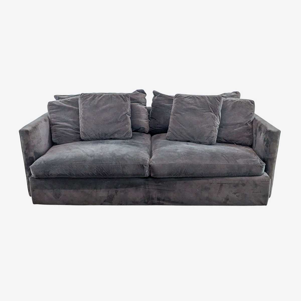 Crate and deals barrel microfiber sofa