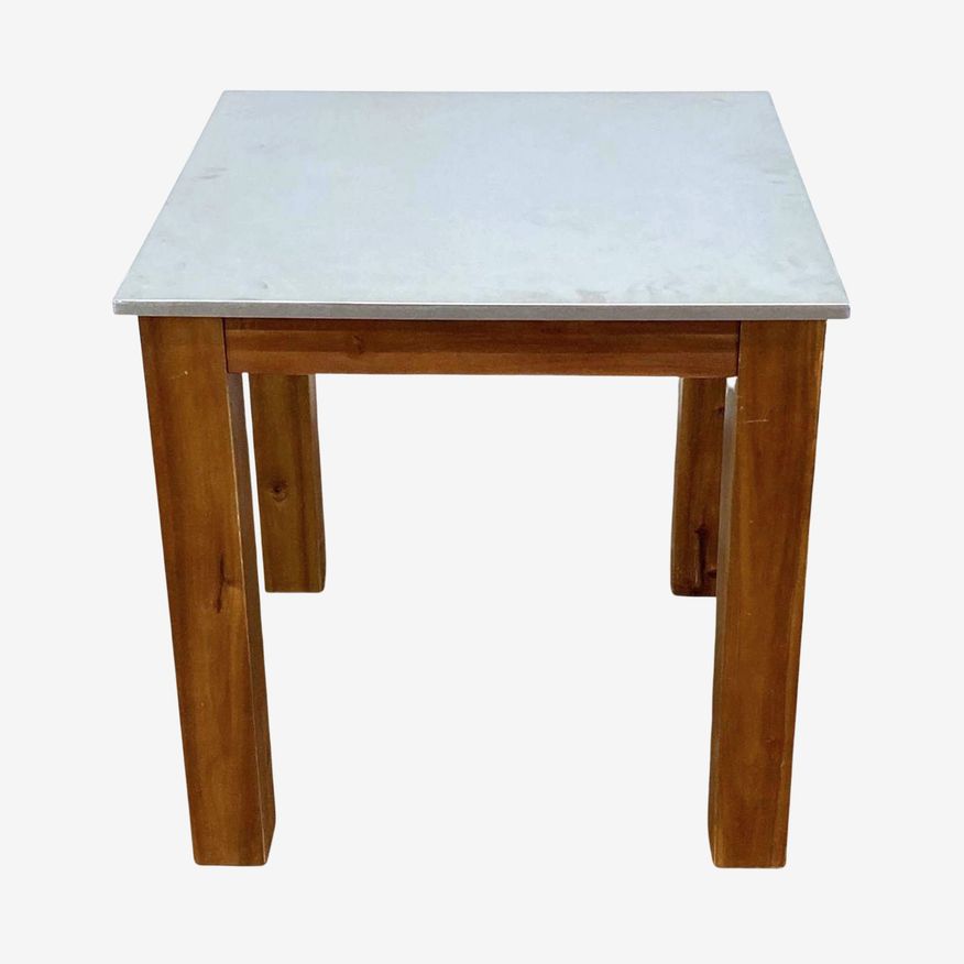 Metal Top Dining Table - image 0