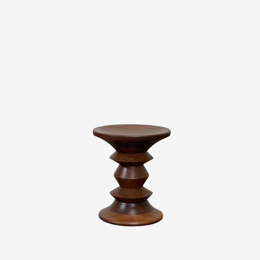 Eames Walnut Turned Shape C Stool - image 0