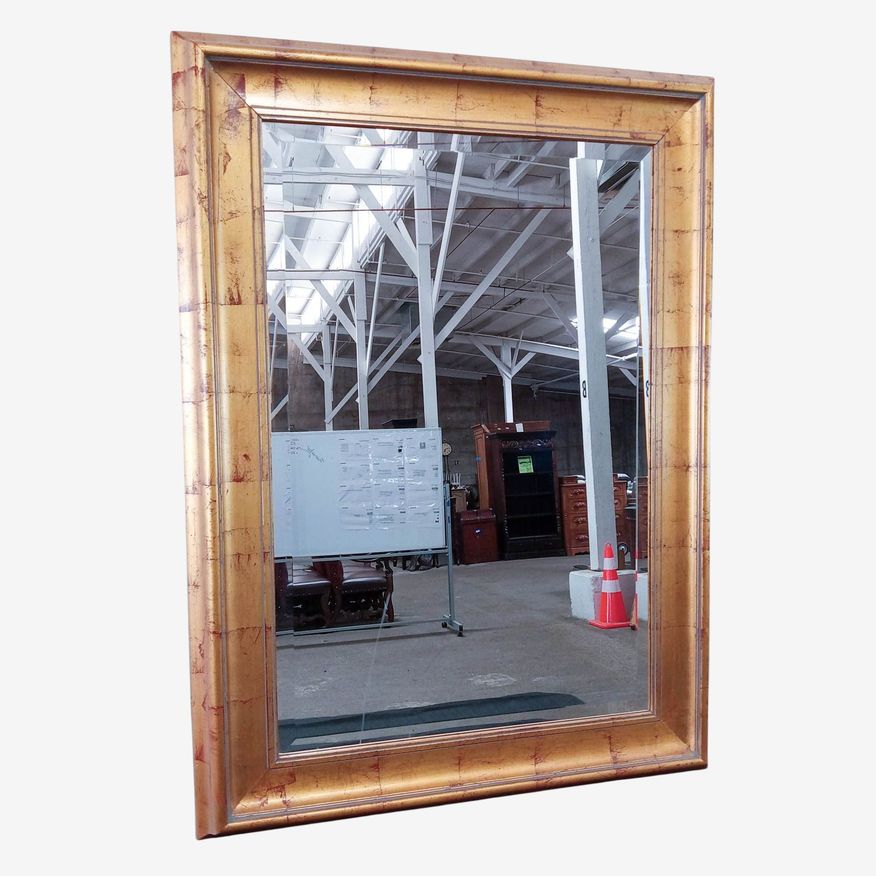 Gold Wood Framed Mirror - image 0