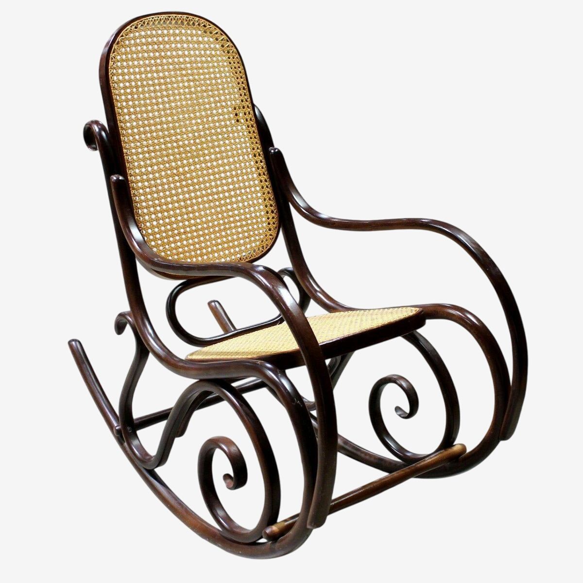 Bentwood & Cane Rocking Chair - $163 | Kashew | Kashew