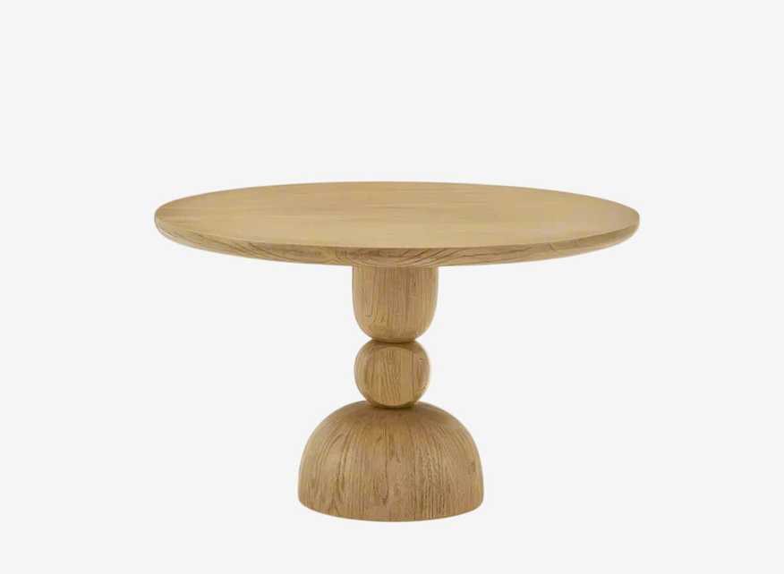 Castlery Brooke Round Wood Contemporary Pedestal Dining Table FFE258-195 - image 0