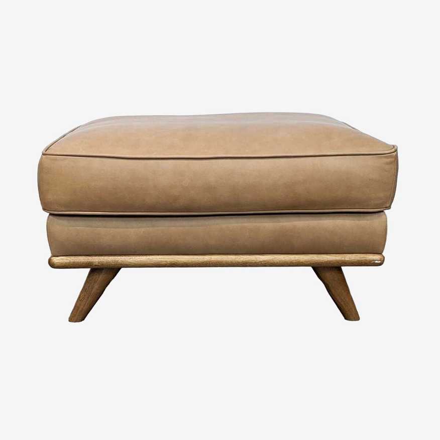 Article Furniture Timber Charme Mid-Century Modern Ottoman - image 0