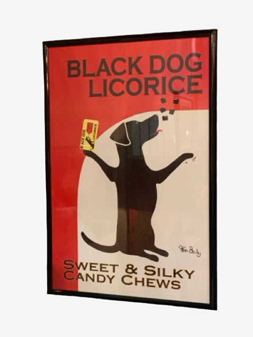 Black Dog Licorice Poster Framed Wall Art - image 0