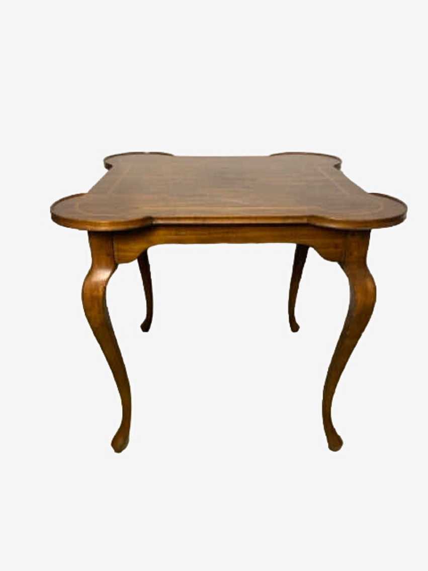Antique Wooden Card Table - image 0