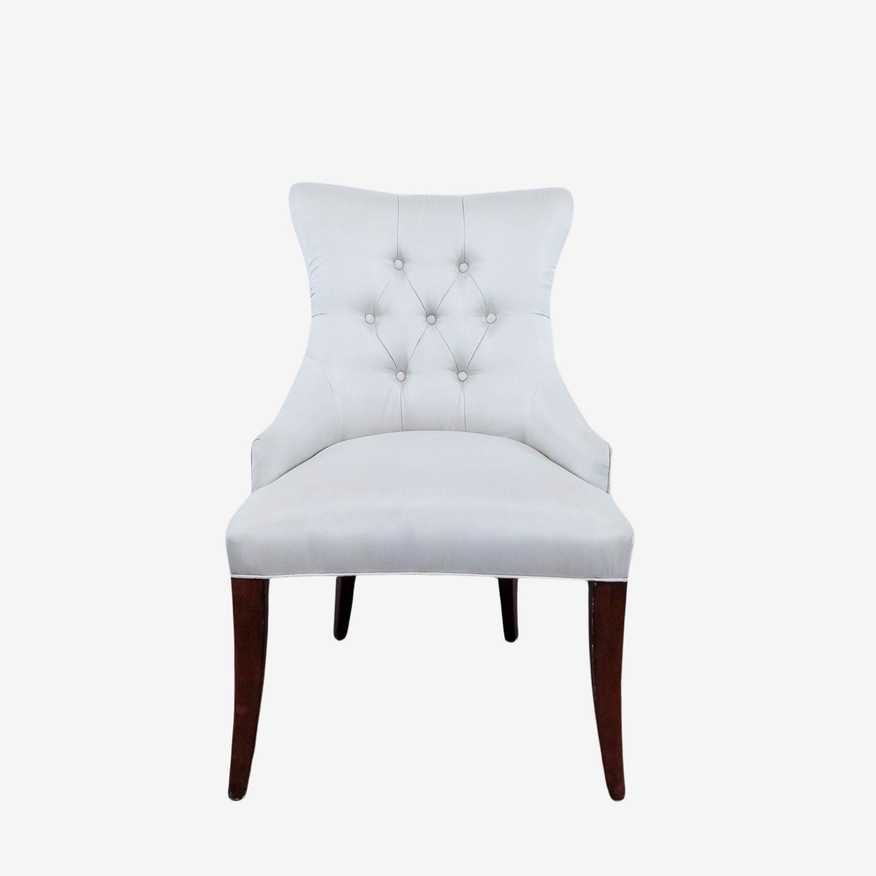 White Contemporary Wingback Chair - image 0