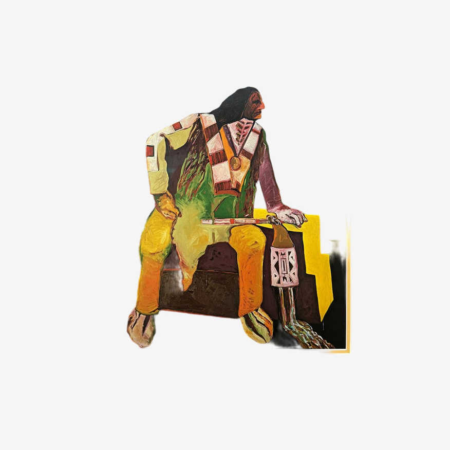 Fritz Scholder "Deco Indian" Poster With Signature - image 0