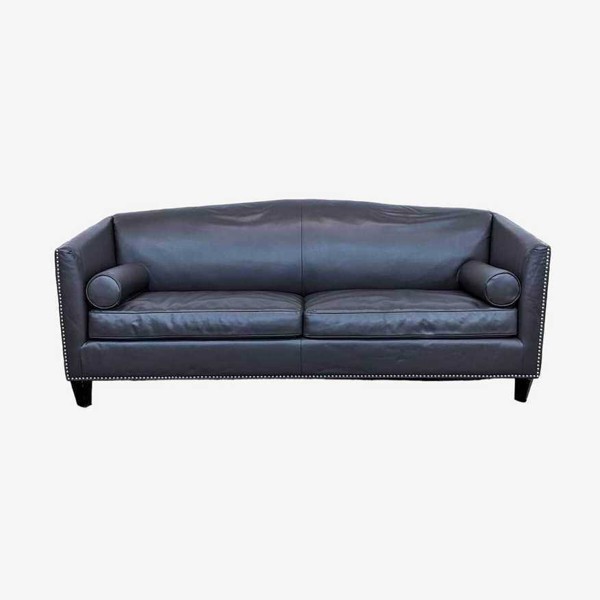 Contemporary Modern Leather Loveseat by Jason Furniture  - image 0