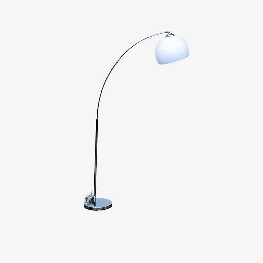 White Dome Arc Floor Lamp - image 0