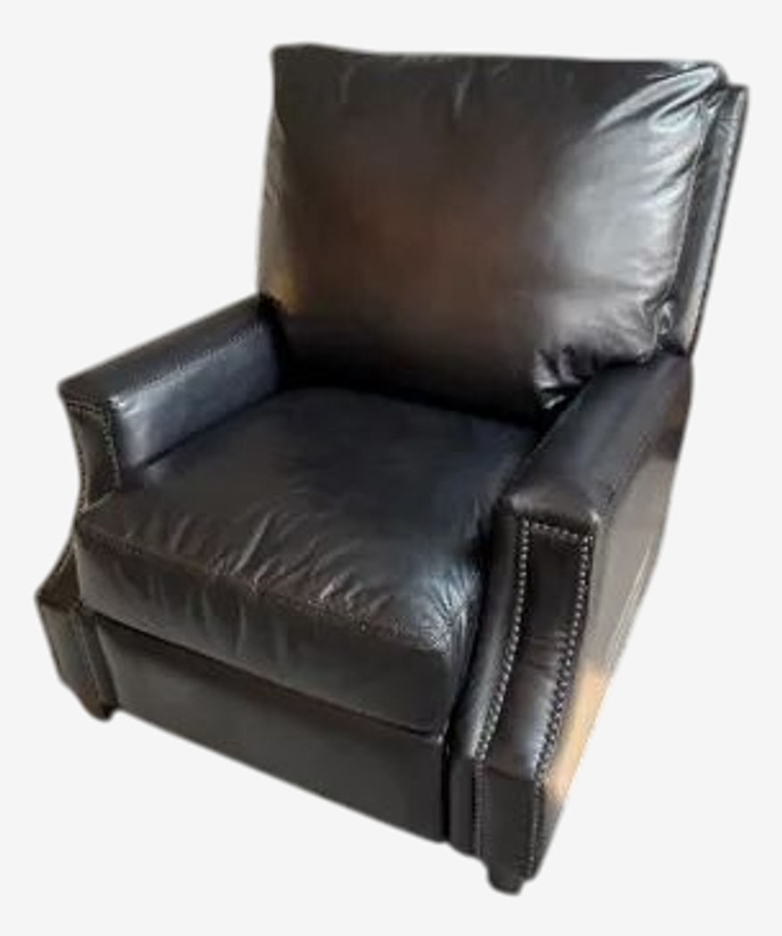 Pottery Barn James Square Arm Leather Manual Recliner - image 0