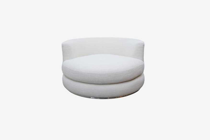 Castlery Hamilton Swivel Armchair in Performance Brilliant White - image 0