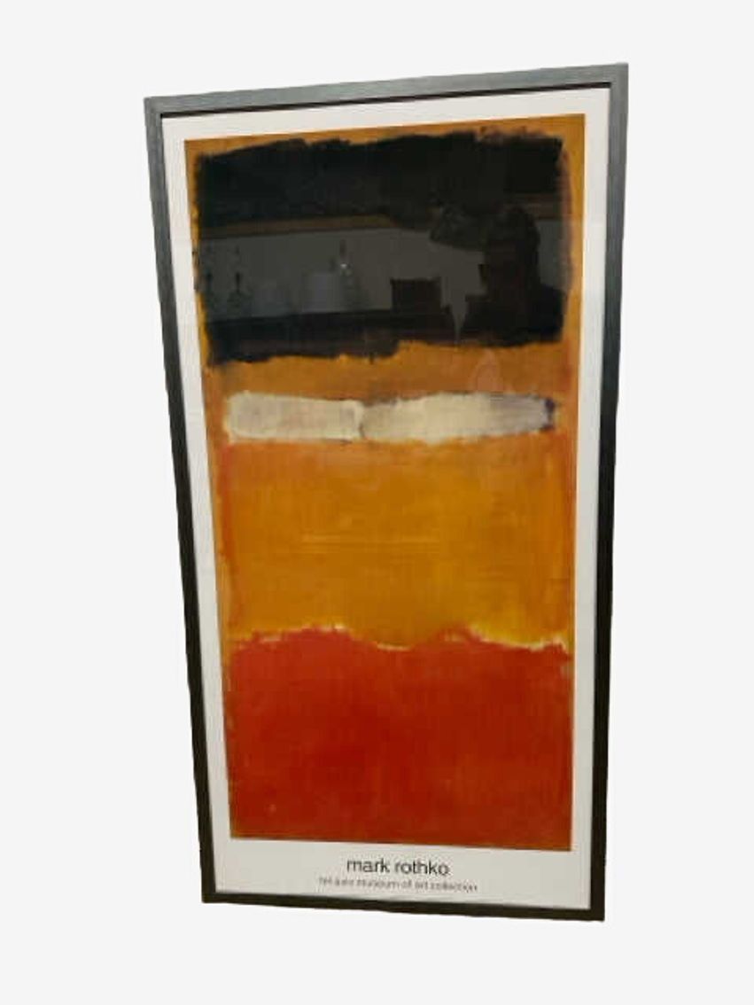 Mark Rothko Tel Aviv Museum Of Art Framed Abstract Poster - image 0