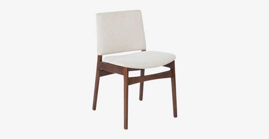 Nosh Chalk Gray Walnut Dining Chair - image 0