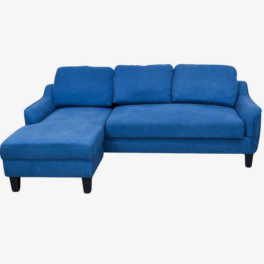 Blue Sofa Sleeper Sectional - image 0
