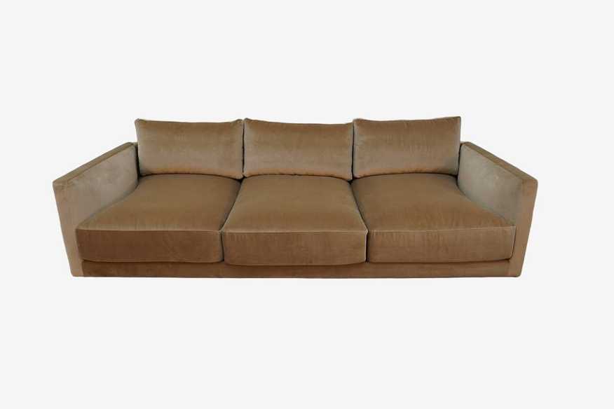 Interior Define Lukas 3-Seat Sofa in Fawn Performance Velvet - image 0