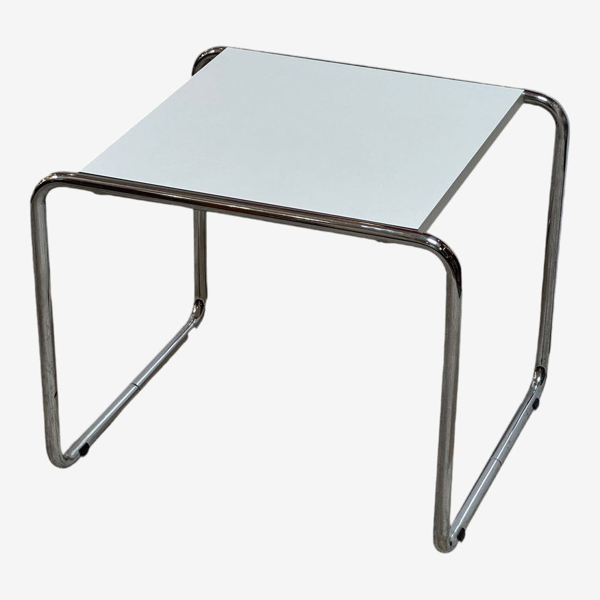 Knoll Marcel Breuer Laccio White Side Table - image 0
