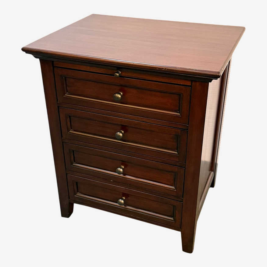 Pottery Barn Hudson Mahogany 4 Drawer Nightstand - image 0