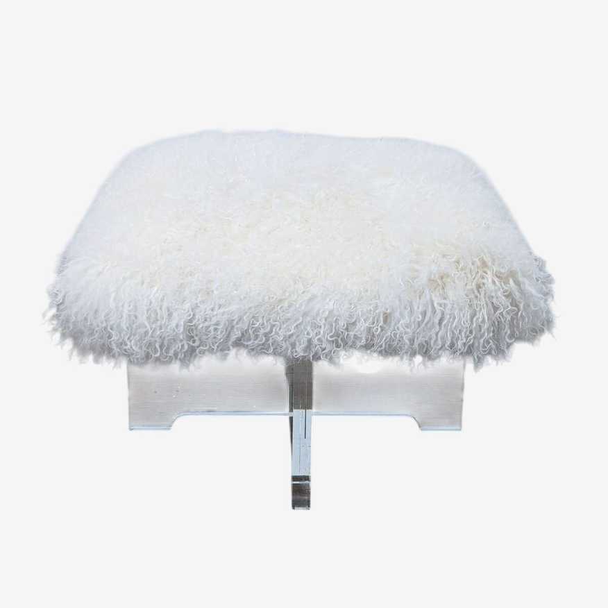 Jonathan Adler Mongolian Lamb Bench - image 0
