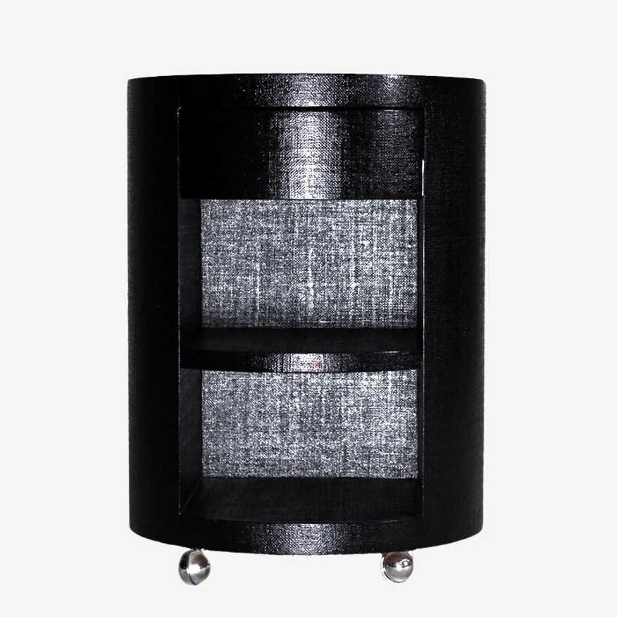 Modern Linen Wrapped End/Nightstand Table - image 0