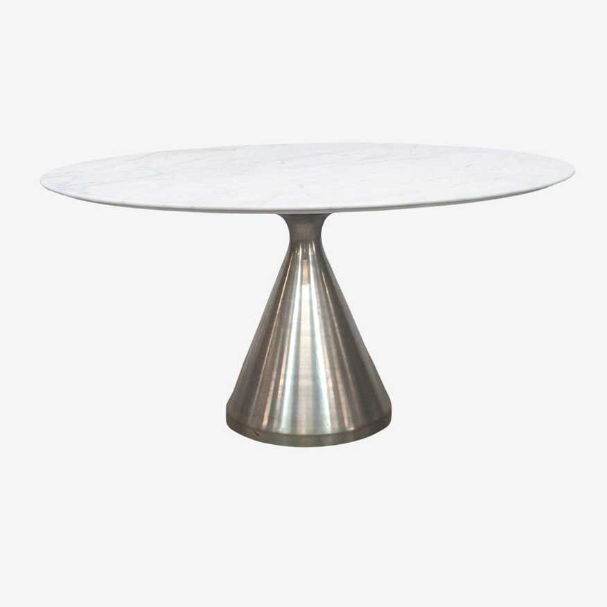 West Elm Silhouette Oval Marble Dining Table - image 0