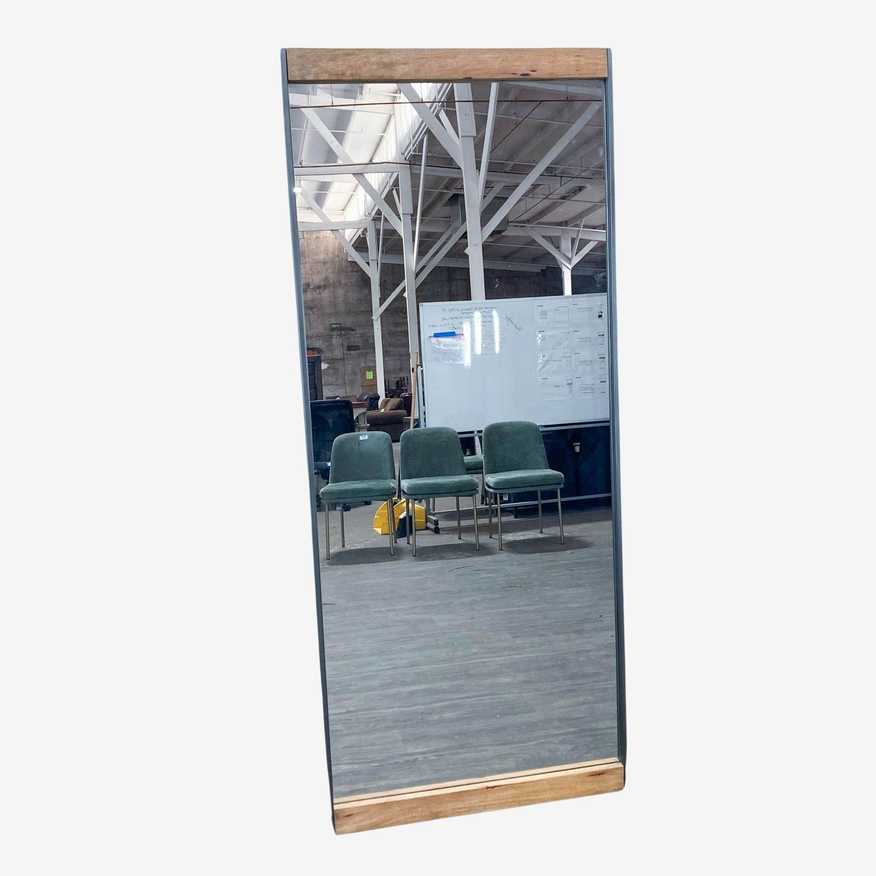 West Elm Industrial Wood Frame Floor Mirror - image 0