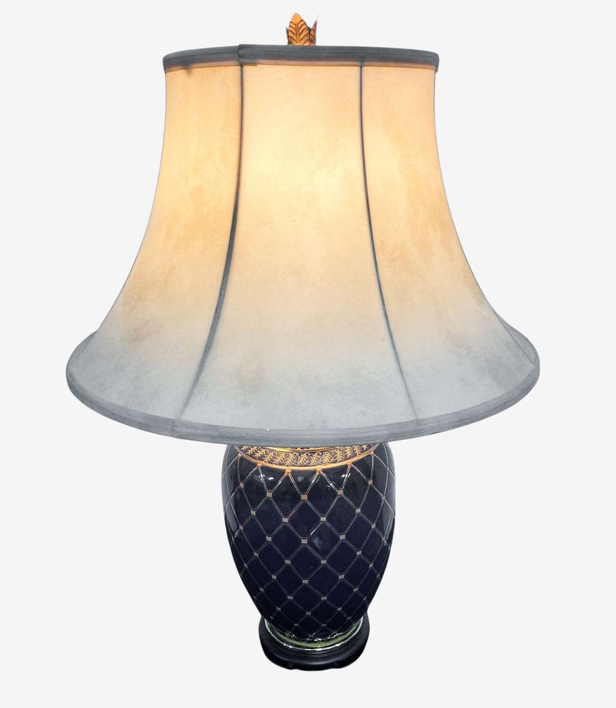 Enameled Brass Lamp - image 0
