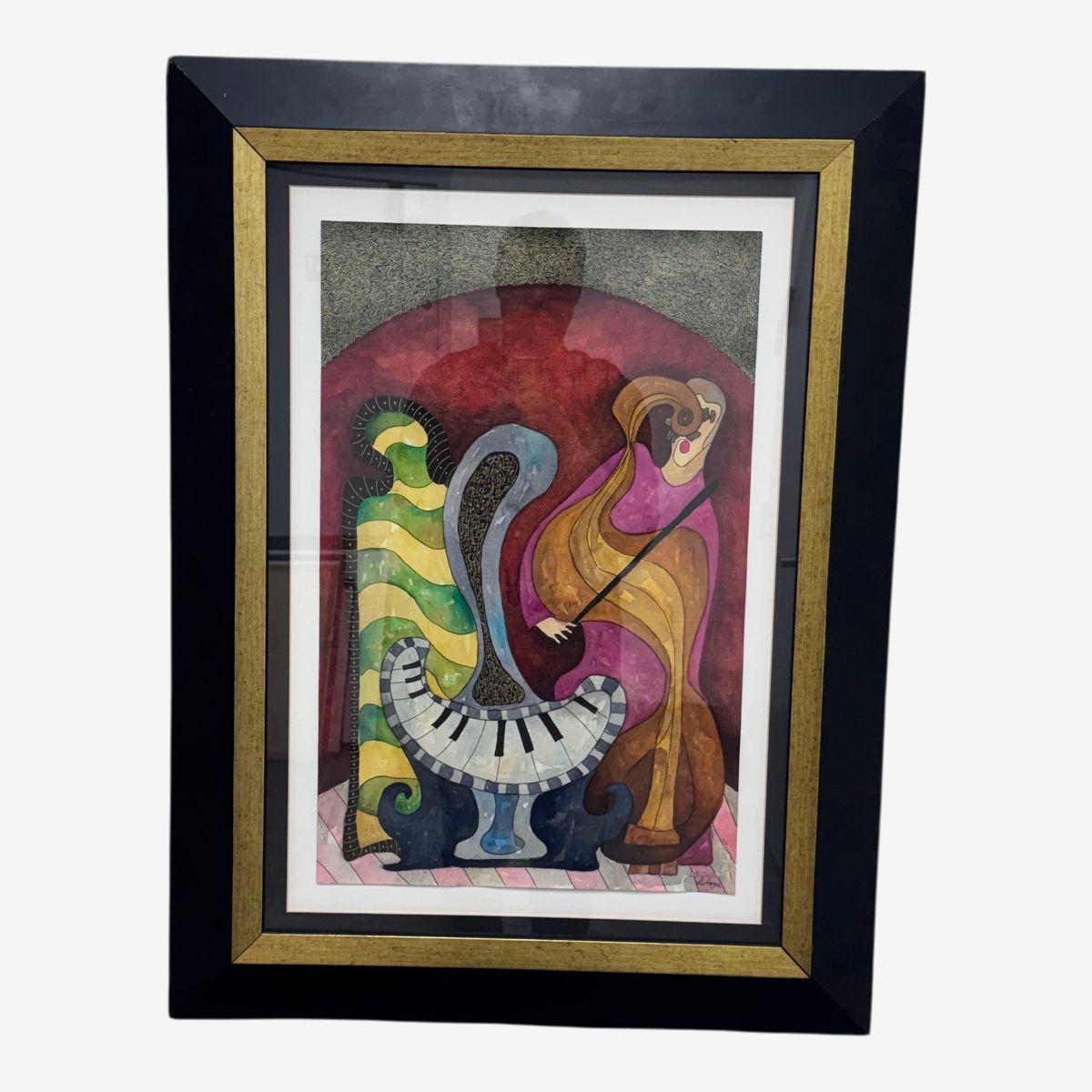 Sergio Astorga Vivid Musicians Artwork, Signed + Framed | Kashew