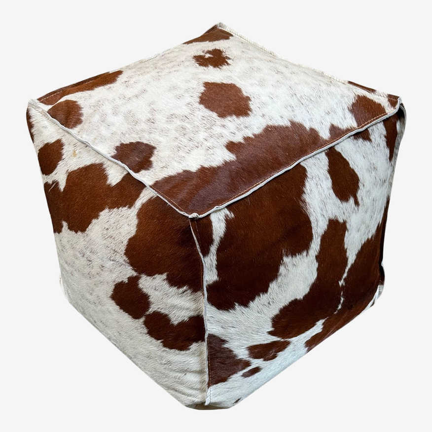 Contemporary Hair-On-Hide Pouf - image 0