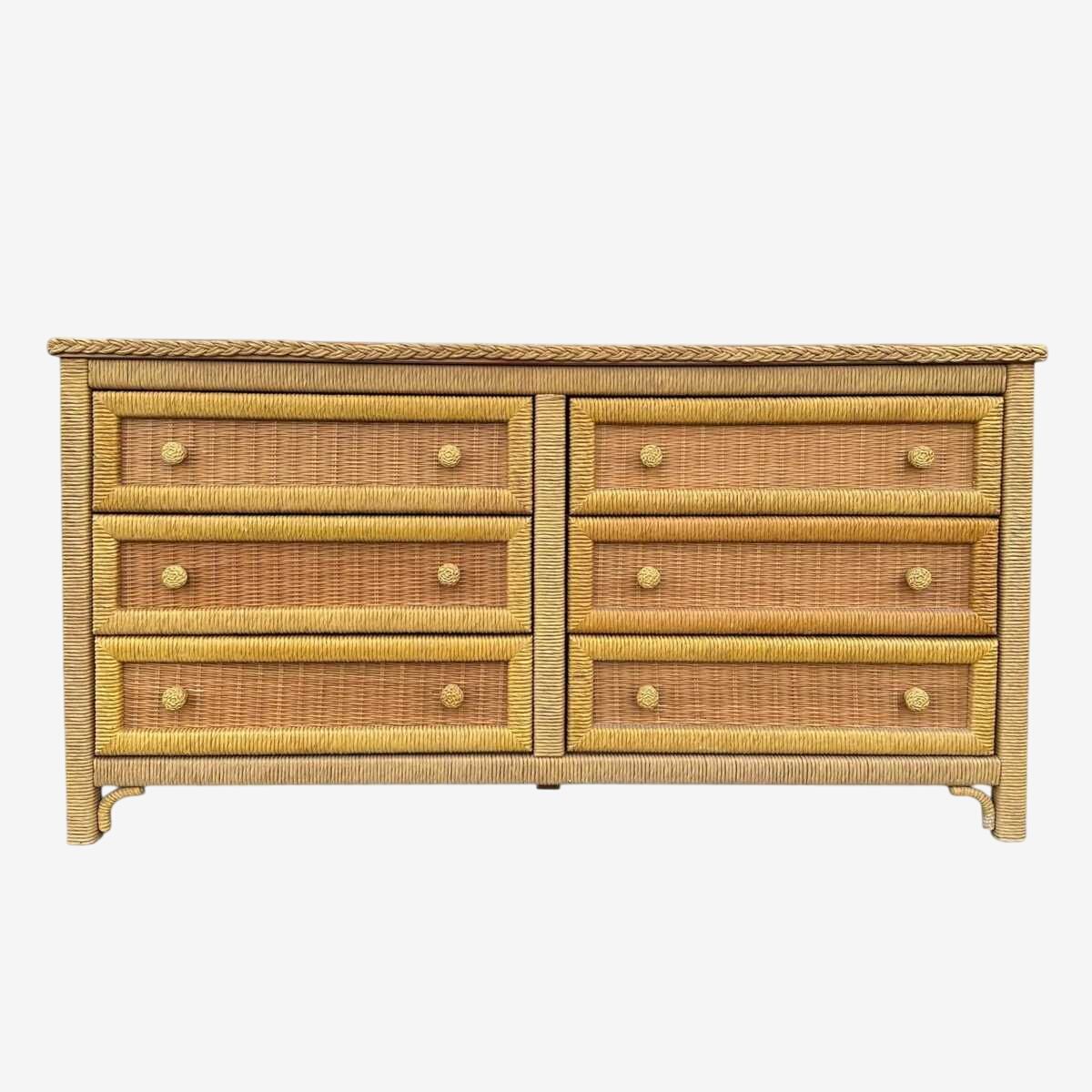 【希少】Henry Link ヴィンテージ6ドロワー チェスト 高級無垢材 収納 希少】Henry Link ヴィンテージ6ドロワー チェスト 高級無垢材 収納