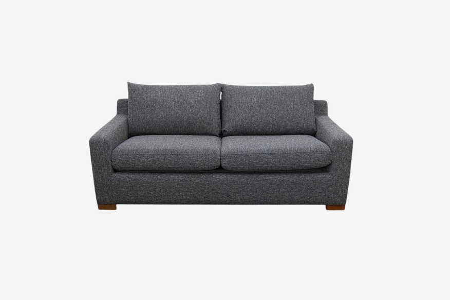 Interior Define Sloan Sleeper Sofa in Grey & Black Linen Fabric - image 0