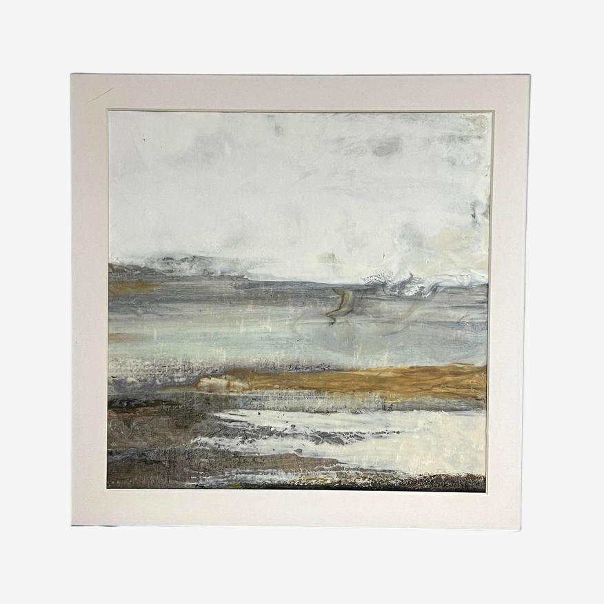 Ferdos Maleki "Gray Mist #3 " Framed Art Print - image 0