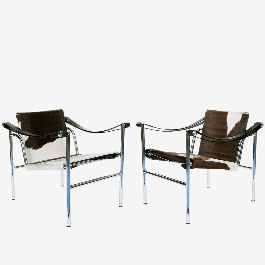 Pair of Cassina LC1 Chairs by Le Corbusier, Pierre Jeanneret & Charlotte Perriand - image 0